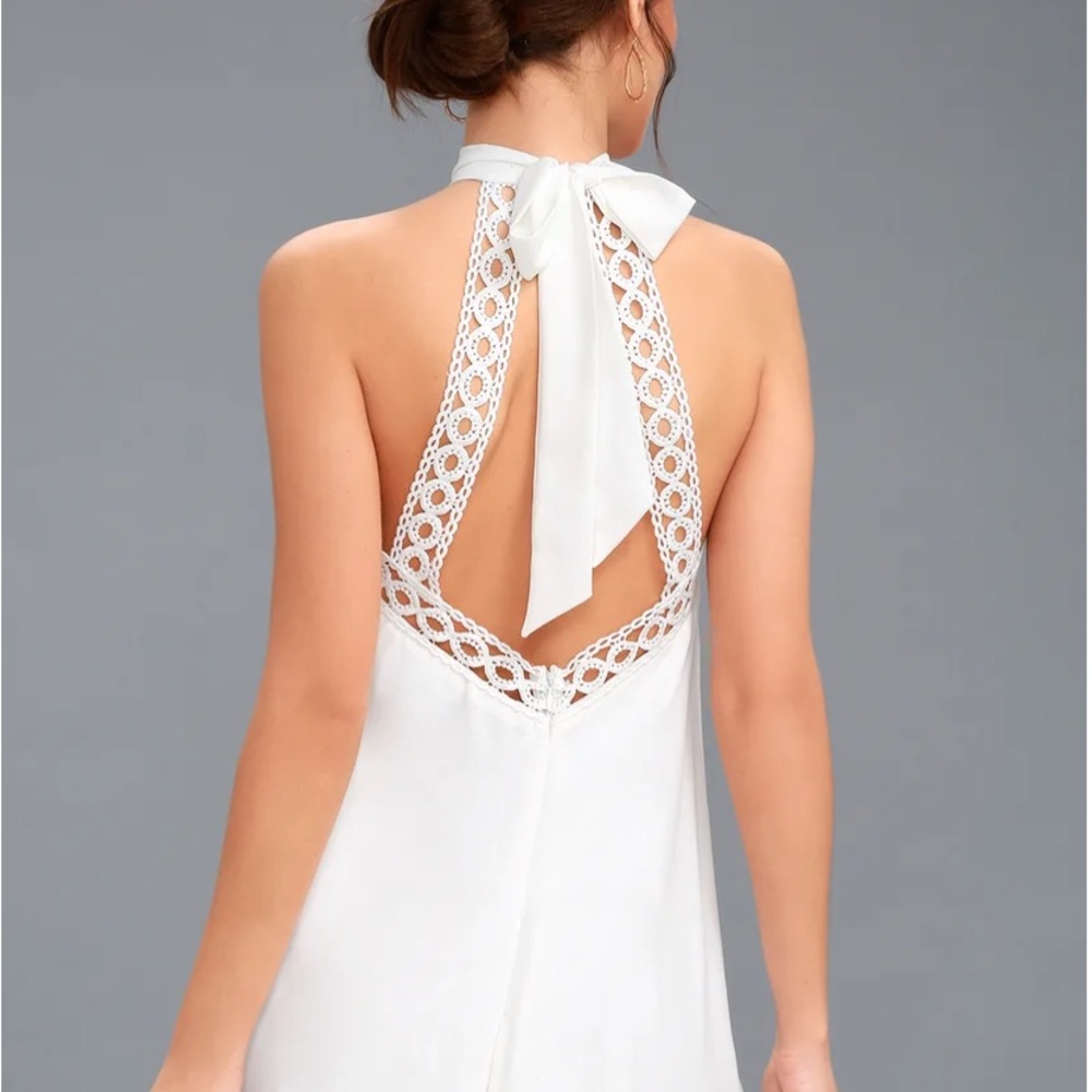 Beautiful White Lulus Cocktail Dress💗